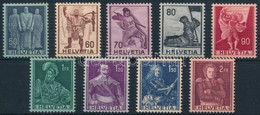 ** 1941 Forgalmi: Történelmi Személyiségek Sor, Definitive: Historical Figures Set Mi 377-385 - Autres & Non Classés