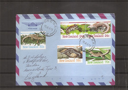 Nouvelle -zélande - Reptiles ( Lettre Par Avion De 1984 De Orewa Vers La Grande-Bretagne à Voir) - Covers & Documents