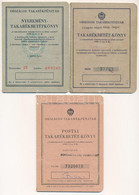 1969-1982. "Országos Takarékpénztár" 3xklf Takarék- Nyeremény-és Postai Betétkönyve Használt állapotban, Részben Kitöltv - Non Classés