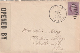 San Luis Cuba 1918 Cover Mailed Censored - Covers & Documents