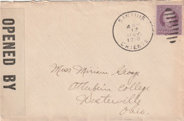 San Luis Cuba 1918 Cover Mailed Censored - Cartas & Documentos