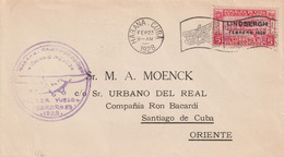 Havana Cuba 1928 Lindbergh Air Mail Cover Mailed - Poste Aérienne