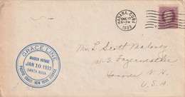 Santa Rosa Maiden Voyage Havana Cuba 1933 Cover Mailed - Lettres & Documents
