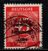 GERMANIA - OCCUPAZIONE INTERALLEATA - ZONA SOVIETICA - 1948 - SOVRASTAMPATI "SOWJETISCHE BESETZUNG ZONE" - USATO - Used