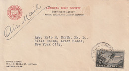 Havana Cuba 1937 Air Mail Cover Mailed - Cartas & Documentos