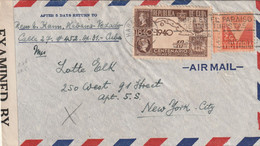 Havana Cuba WW2 Air Mail Censored Cover Mailed - Poste Aérienne