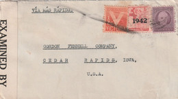 Camaguey Cuba WW2 Air Mail Censored Cover Mailed - Poste Aérienne