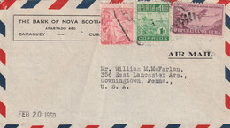 Camaguey Cuba 1950 Air Mail Cover Mailed - Poste Aérienne