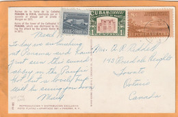 Havana Cuba 1953 Air Mail Postcard Mailed - Poste Aérienne