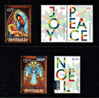 Australia 2022 Christmas Set Of 5 MNH - Unused Stamps