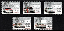 Australia 2022 Brock King Of The Mountain 50 Years Car Racing Set Of 5 MNH - Ungebraucht