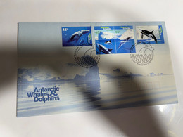 (3 L 44) Australia FDC Cover - Envelope Premier Jour - Posted - AAT Whale & Dolphins (1994) - FDC