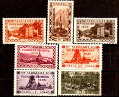 Sarre-146- Original Values Issued In 1935 (+) Hinged - Quality In Your Opinion. - Andere & Zonder Classificatie