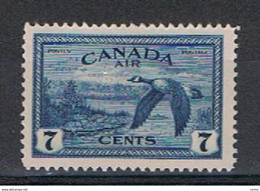 CANADA:  1946  AIR  MAIL  ECONOMY  OF  PEACE  -  7 C. UNUSED  STAMP  -  YV/TELL. 11 - Airmail