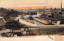 CPA - 42 - ROANNE - Le Bassin Et Les Chantiers - LL - Colorisée - Roanne