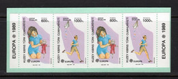 ZIBELINE EUROPA CEPT   1989 CHYPRE CYPRUS JEUX ENFANTS POUPEE CERF VOLANT CARNET BOOKLET TIMBRES  XX MNH - Dolls
