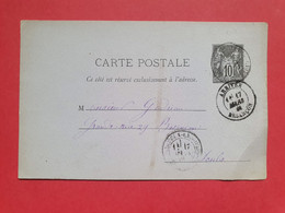 Entier Postal Type Sage De Baigneux Les Juifs Pour Besançon En 1881 - N 94 - Standard- Und TSC-AK (vor 1995)