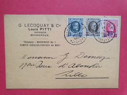 Belgique - Carte Commerciale De Micheroux  Pour Lille En 1928 - N 98 - Lettres & Documents