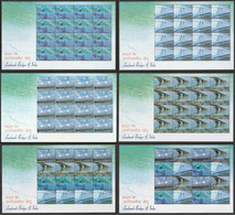 India 2007 LANDMARK BRIDGES OF INDIA Complete Set Of 6 Full Sheetlets (4 Different + 2 Mix Sheet) MNH - Other & Unclassified