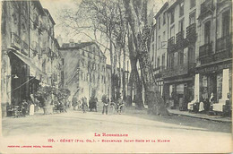 - Pyrenées Orientales -ref-C204- Ceret - Boulevard Saint Roch Et Mairie - Magasin De Nouveauté - Restaurant .. - - Ceret