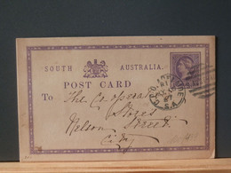 100/439  CP SOUTH AUSTRALIA 1887 - Brieven En Documenten