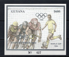 ZIBELINE CYCLISME VELO BIC  TOUR DE FRANCE 1993 Surcharge OR GOLD +  FOOTBALL  XX MNH - Sonstige & Ohne Zuordnung