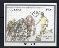 ZIBELINE CYCLISME VELO BIC  TOUR DE FRANCE 1993 Surcharge OR GOLD +  FOOTBALL  XX MNH - Other & Unclassified