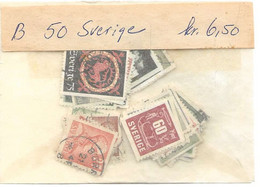 Sweden Small Collection 50 Used Stamps - Colecciones