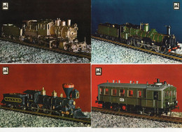 LOT DE  22  MAQUETTES FERROVIAIRES -  LOCOMOTIVES TRAINS  -  LOCOMOTORAS - Matériel