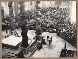 PHOTOGRAPHIE ORIGINALE VATICAN - SUPERBE PLAN Intérieur EGLISE Avec FOULE Evènement Années 60 PHOTO PRESSE ? - Vatican