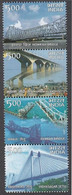 India 2007 LANDMARK BRIDGES OF INDIA Complete 4v Set (4 Vertical Se-tenant Strip) MNH As Per Scan - Other & Unclassified