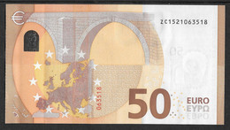 BELGIQUE - BELGIUM - 50 € - ZC - Z007 F4 - UNC - Draghi - 50 Euro