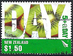 NEW ZEALAND 2006 QEII $1.50 Green, Children's Health Camps - Healthy Living - 5+ A Day FU - Gebraucht