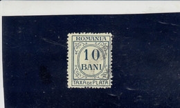 ROMANIA  1911 - Yvert   T  35° - Tasse - Impuestos