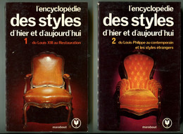 L'encyclopédie Des Styles D'hier Et D'aujourd'hui 2 Volumes – Marabout 1973 - Encyclopédies