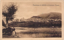 CPA - ITALIA - ASSISI - Panorama Di Assisi E Il Torrente Tescio - Autres & Non Classés