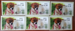 Israel 2016 Dogs Labels - Nuevos (sin Tab)