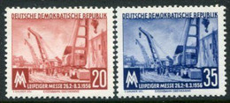 DDR / E. GERMANY 1956  Leipzig Spring Fair  MNH / **.  Michel  518-19 - Ungebraucht