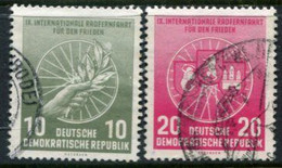 DDR / E. GERMANY 1956 Peace Cycle Tour Used.  Michel  521-22 - Usados