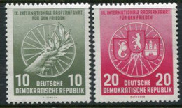 DDR / E. GERMANY 1956 Peace Cycle Tour MNH / **.  Michel  521-22 - Ungebraucht