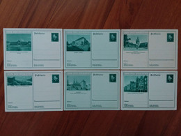 GERMANIA REICH - 6 Cartoline Postali - Vedute - 1932 - Nuove + Spese Postali - Entiers Postaux