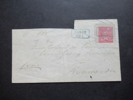 AD NDP Um 1862 1 Gr Auf Umschlägen Von Oldenburg U 16 Mit Blauem Oldenburg Stempel Ra2 Sande Nach Ruhwarden - Postal  Stationery