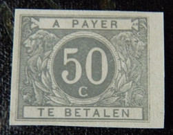 Belgium 1916  : TAXE :  TX 16 *  NON DENTELé GRIS PÂLE ;  Cat.: ??,00€ - Altri & Non Classificati