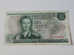 Luxembourg Billet,  10 Francs Jean 1967. - Luxembourg