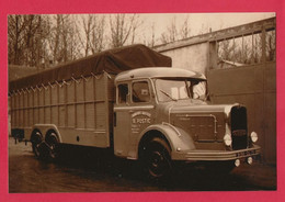 BELLE PHOTO REPRODUCTION - CAMION BERNARD TRANSPORTS R. POSTIC PARIS - FRENCH BERNARD TRUCK - Aviación