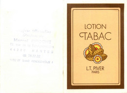 Petit Calendrier Carte Parfumée Illustrateur 1984 * Parfum Lotion TABAC L.T. Piver Paris * Parfumerie RIPOCHE Nantes - Moda