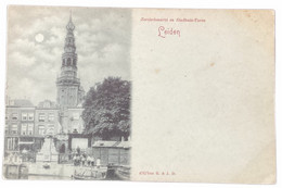 #1465 - Leiden, Zeevischmarkt En Stadhuis-Toren (ZH) - Leiden