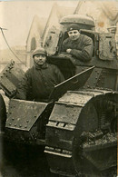 Tank Char De Marque Type Modèle ? * Carte Photo Militaire * Militaria Matériel * Auvours 1927 - Materiaal