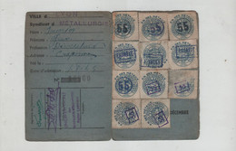 Carte Confédérale 1949 CGT Métallurgie Fourrier Décolleteur Craponne - Cartes De Membre