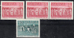 1960 Voluntary Shooting Org. Facit 513-4 / Mi 459-60 / Sc 556-8 / YT 450-1 MNH / Postfrisch / Neuf Sans Charniere [ls99] - Unused Stamps